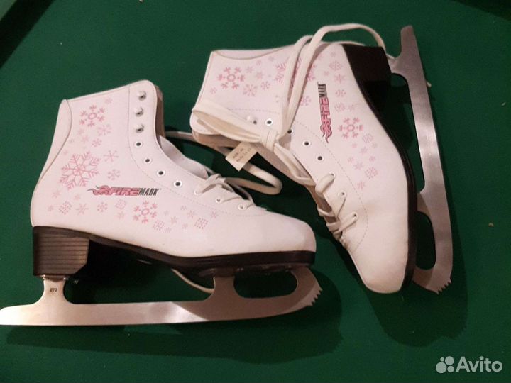 Коньки фигурные натуральная кожа 36р и 42