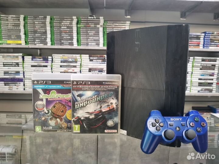 Ps3 SS 500 gb Ridge Racer, LittleBigPlanet 2