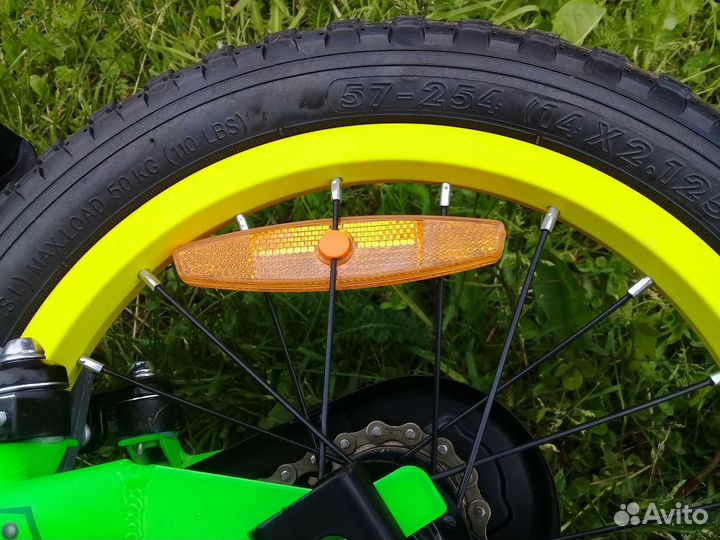 Велосипед детский Stern Robot 14, зеленый, желтый