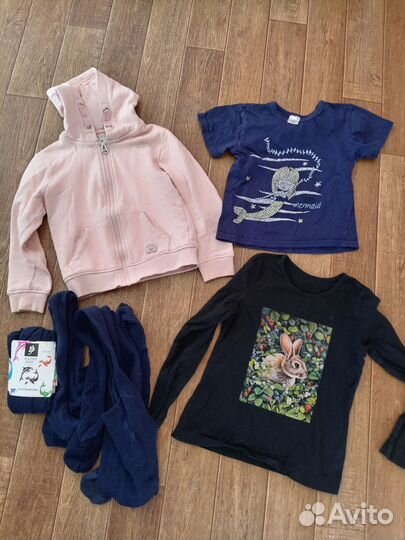Вещи пакетом для девочки рост 106-110см