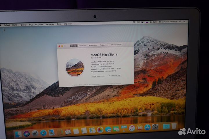 Apple MacBook Air (13 дюйм., середина 2012 г.)