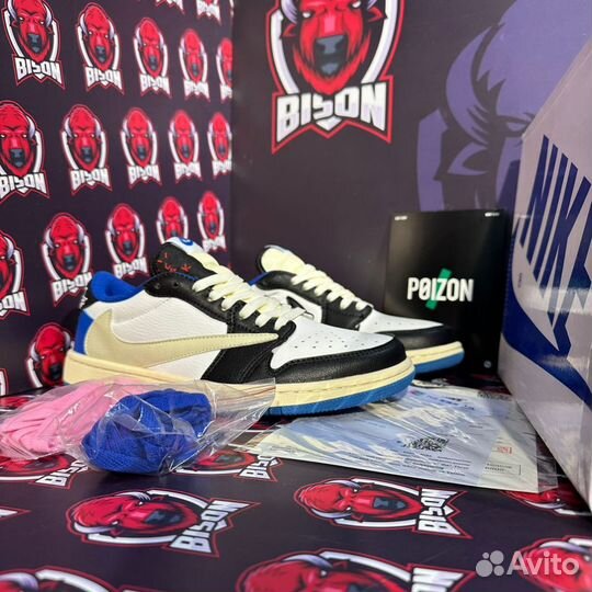 Кроссовки Nike air Jordan 1 low travis scott