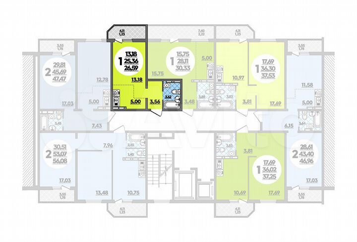 Квартира-студия, 26,6 м², 16/16 эт.