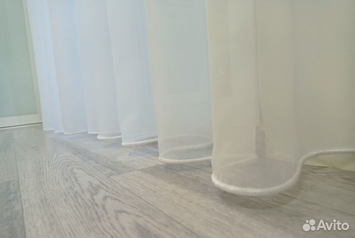 Тюль-Вуаль Белый Турецкая(с утяжелителем)