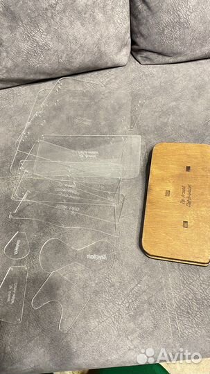 Лекало + кожа для шитья кошелька-клатча