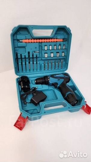 Аккумуляторный Шуруповерт Makita,Шурик 12V,набор 2