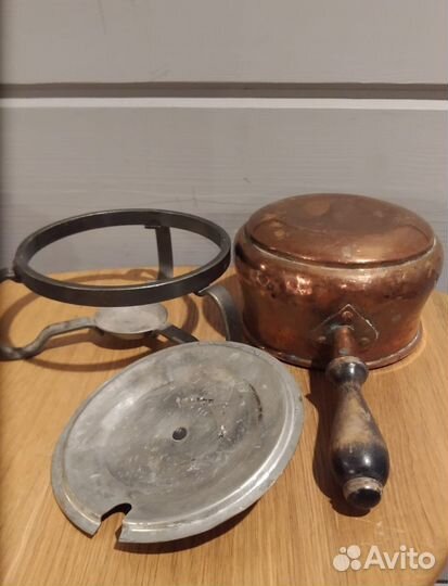 Винтажный медный мармит