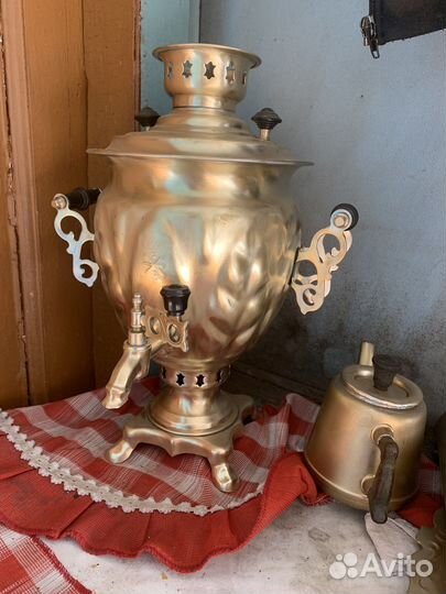 Самовары на дровах царские и СССР