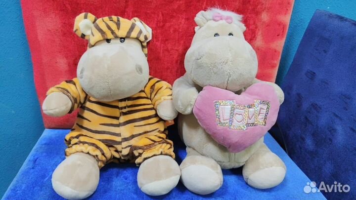 Мягкая игрушка Бегемот 20см