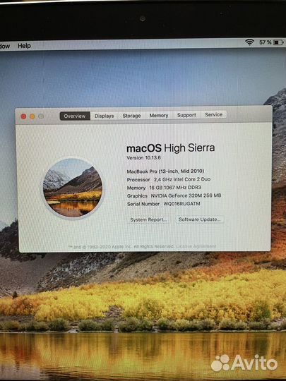 MacBook Pro 13-inch, Mid 2010 (7,1)