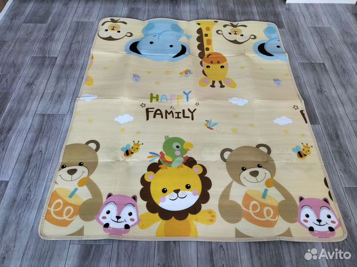 Детский двусторонний коврик для ползания