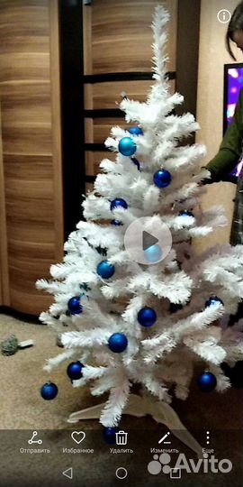 Елка искусственная белая бу