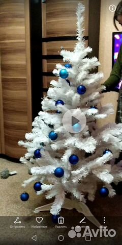 Елка искусственная белая бу