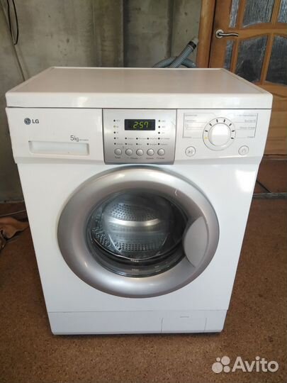 Отличная рабочая лдж lg 5кг узкая 45см