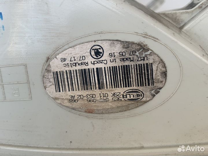 Фонарь задний правый skoda octavia a7