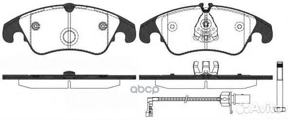 1304 31 4G0698151D колодки дисковые п Audi