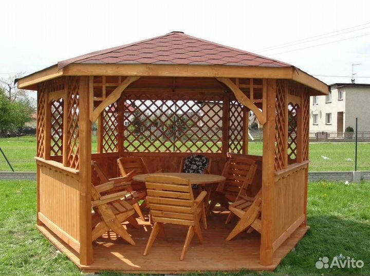Деревянные беседки для дачи и загородного дома