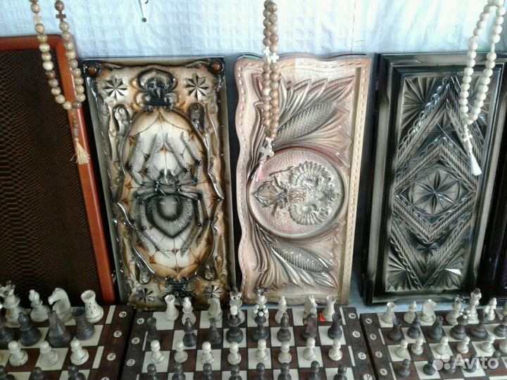Шахматы, нарды, иконы