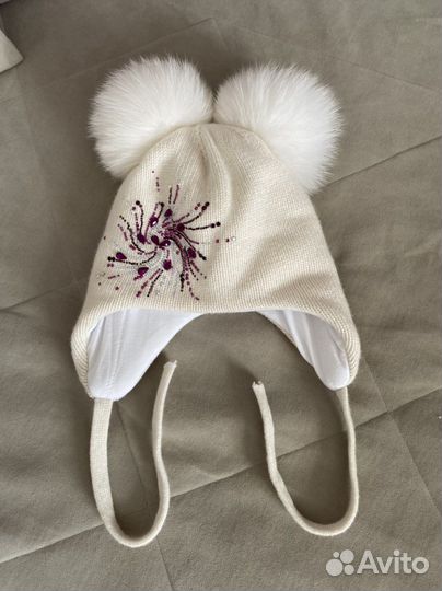 Шапка для девочки 52 54 новая