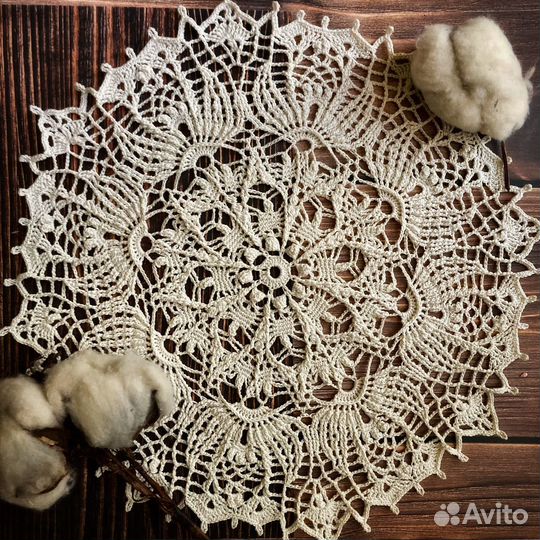 Салфетка вязаная крючком ручная работа