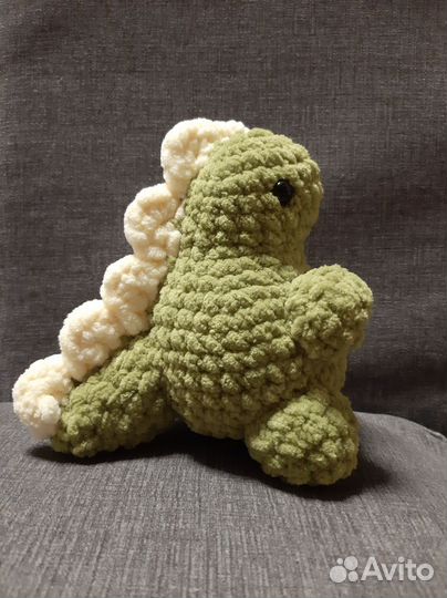 Вязаная игрушка дракон/динозавр