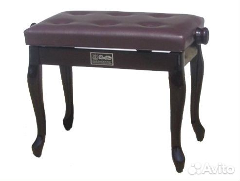 Банкетка для пианиста, коричневая