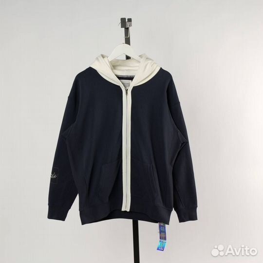 Зип худи Cav Empt №3 сине-белое