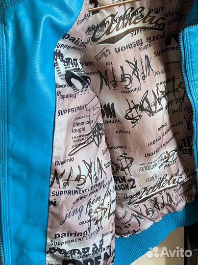 Кожаная куртка косуха детская