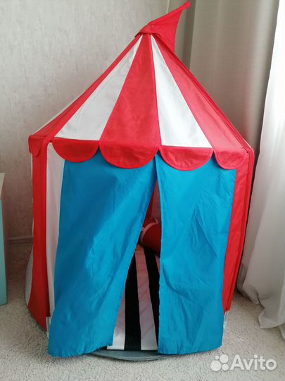 Палатка IKEA Циркустэльт 903.660.52, красный,белый