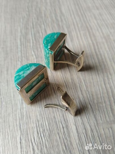 Запонки серебро СССР