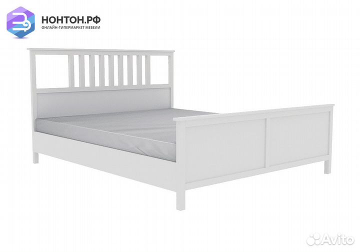 Кровать двойная khimki 1.6 м белая