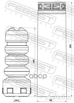 Комплект пылезащитный задний skoda octavia 2014