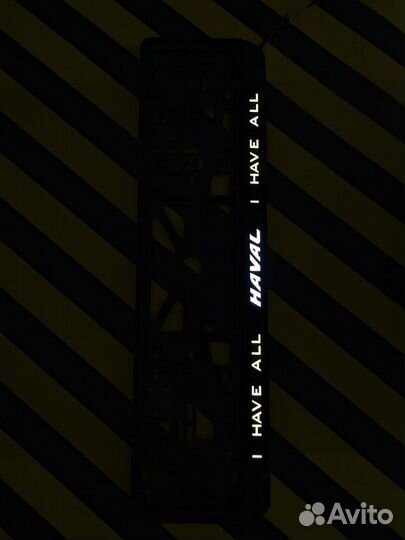 Номерная рамка c вашим логотипом и дизайном