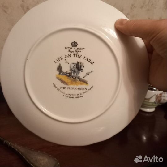 Тарелка, винтаж, Albert Royal, Life on the farm