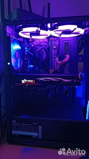 Игровой пк MsiGamingX Rx580 8g+i7 4770+ssd