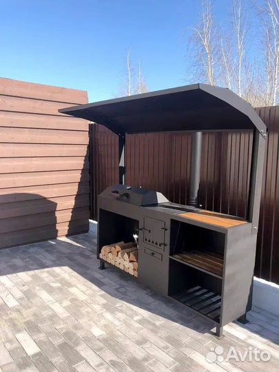 Мангал с крышей