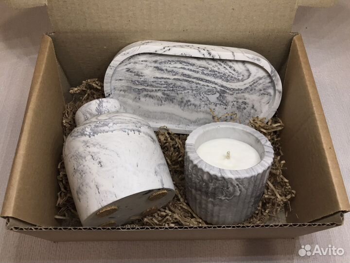 Подарочный набор из гипса