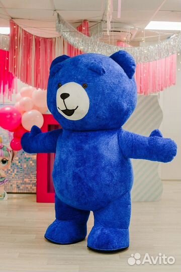 Ростовая кукла синий мишка
