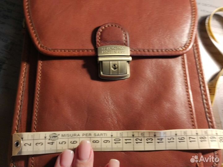 Мужской кожаный портфель новый