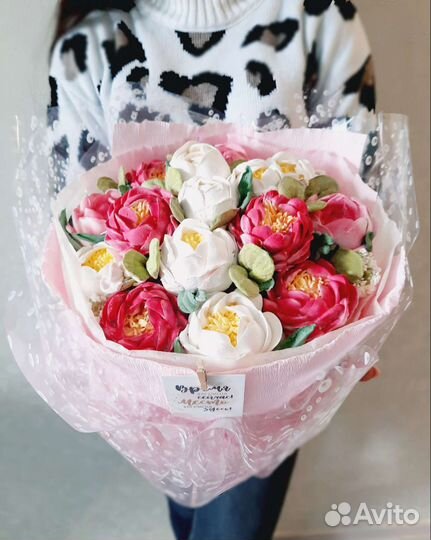 Сладкие букеты из зефира. Цветы. Торты на заказ