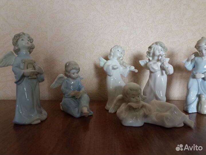Фарфоровые статуэтки ангелы