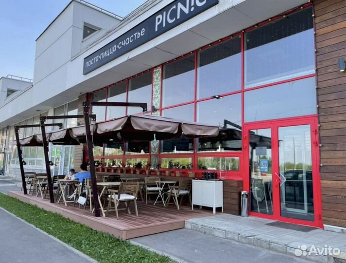 Уличные зонты для летнего кафе и ресторана