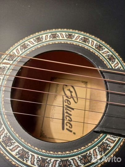 Акустическая гитара матовая+чехол