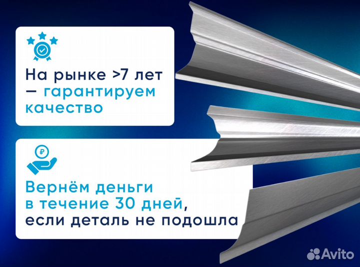 Комплект порогов и арок на ваше авто с доставкой