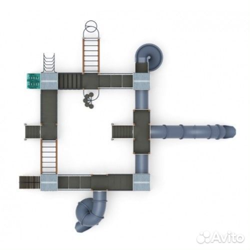 Игровой комплекс Остров детства Тайга в Волгограде