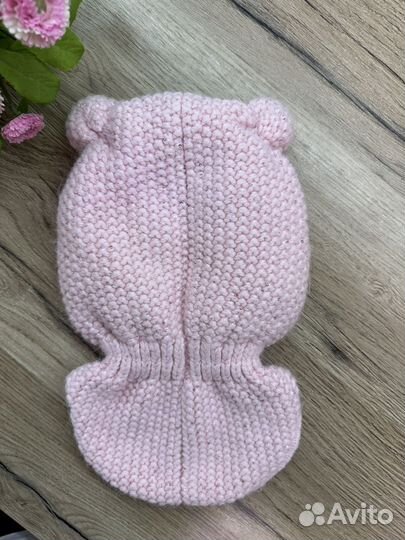 Шапка шлем для девочки 46-48