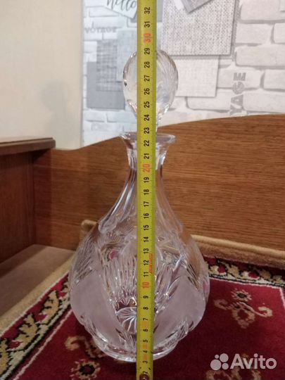 Графин богемский хрусталь
