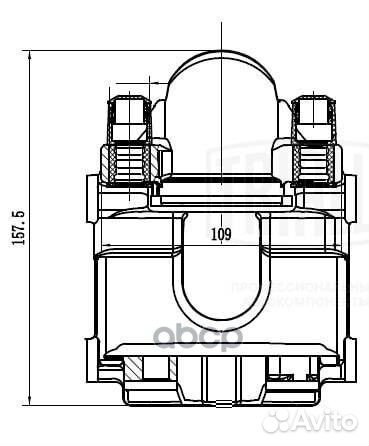 Суппорт торм. для а/м BMW 5 E60 03/7 E65/E66 0