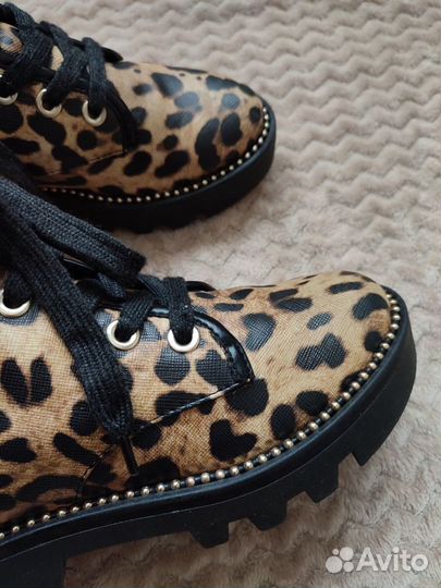 Женские леопардовые ботинки Guess 36 р-р