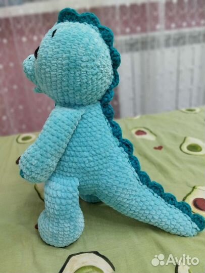 Вязаная игрушка дракон